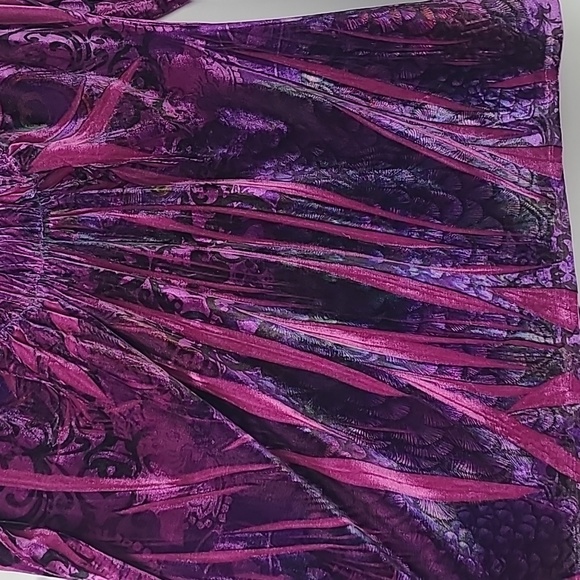 Gypsy purple velvet tunic top, stevie nicks style XL apt.9 - Picture 5 of 11